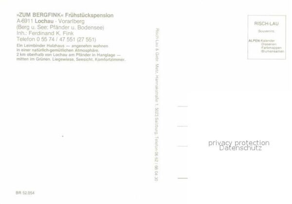 Lochau Vorarlberg Pension zum Bergfink – Bild 2