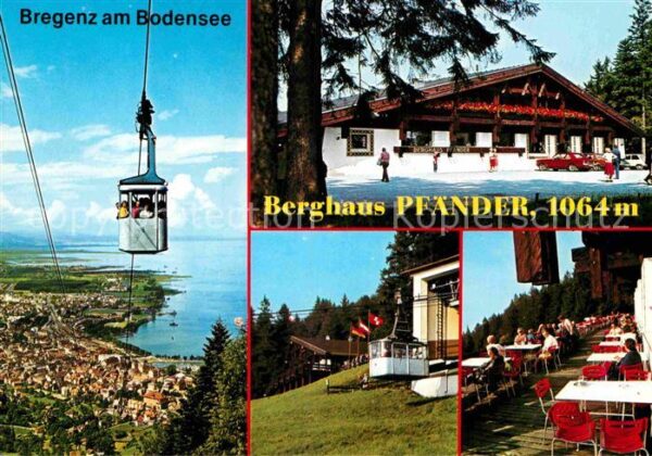 Bregenz Bodensee Berghaus Pfänder Seilbahn