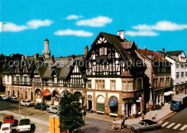 Bad Homburg Marktplatz mit Fachwerkhäusern
