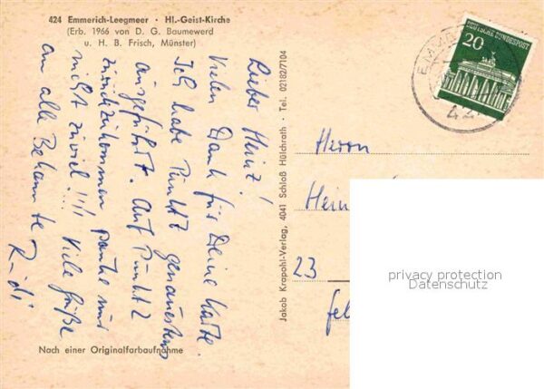 Leegmeer Emmerich Hl. Geist Kirche – Bild 2