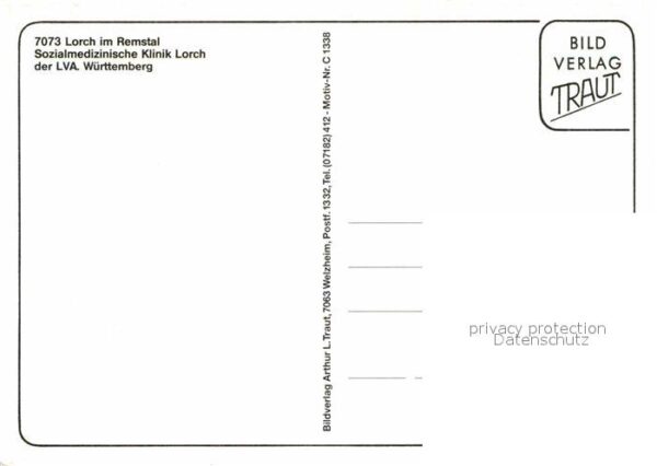 Lorch Wuerttemberg Klinik Lorch der LVA – Bild 2