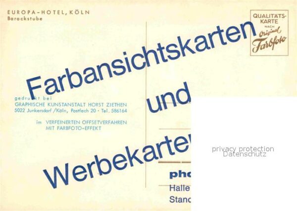 Koeln Rhein Europa Hotel Barockstube – Bild 2