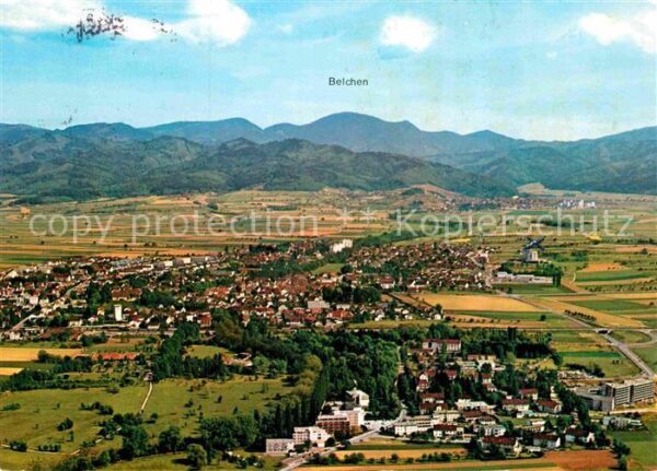 Bad Krozingen Fliegeraufnahme mit Belchen