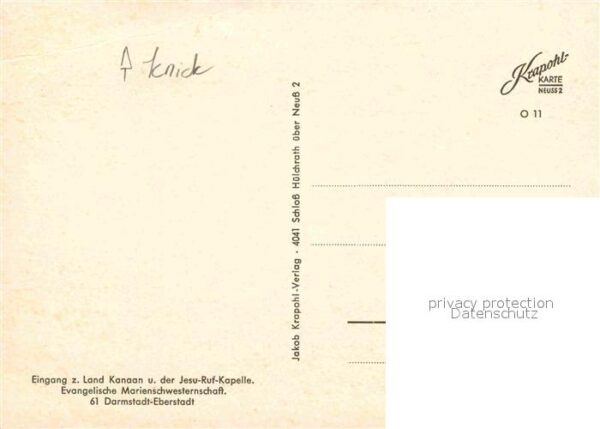Eberstadt Darmstadt Land Kanaan Jesu-Ruf-Kapelle – Bild 2