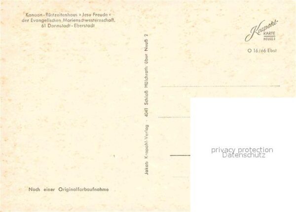 Eberstadt Darmstadt Kanaan-Rüstzeitenhaus Jesu Freude – Bild 2