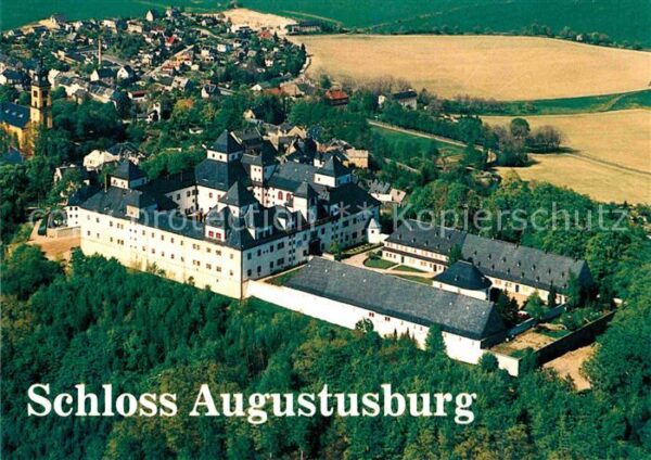 Augustusburg Fliegeraufnahme Schloß