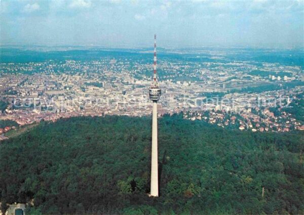 Stuttgart Fliegeraufnahme Fernsehturm