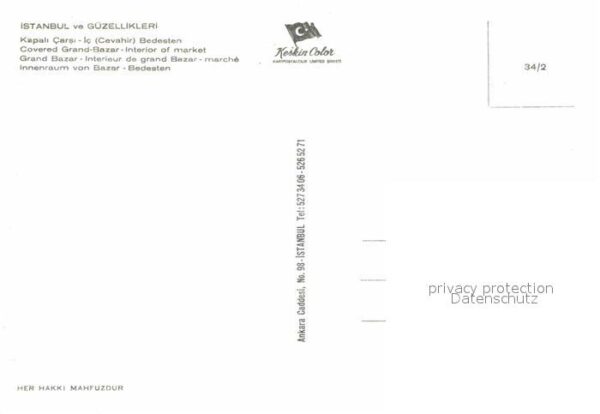 Istanbul Constantinopel Bazar Innenraum – Bild 2