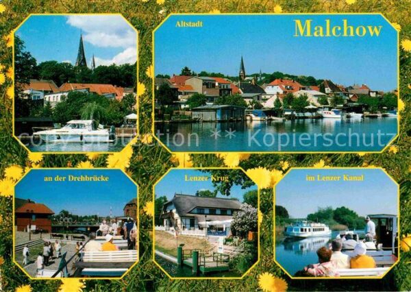 Malchow Drehbrücke Lenzer Krug Kanal