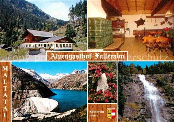 Maltatal Kaernten Alpengasthof Falleralm Malta Staumauer