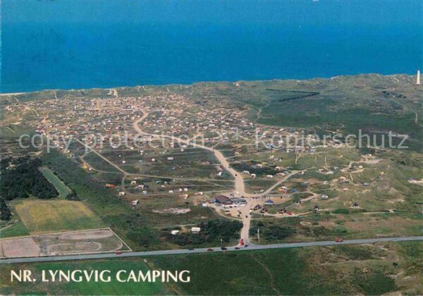 Hvide Sande Fliegeraufnahme Lyngvig Camping