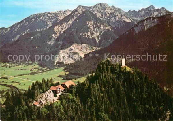 Pfronten Fliegeraufnahme Burgruine Falkenstein