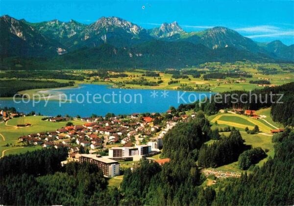 Hopfen See Enzensberg mit Tiroler Allgäuer Alpen