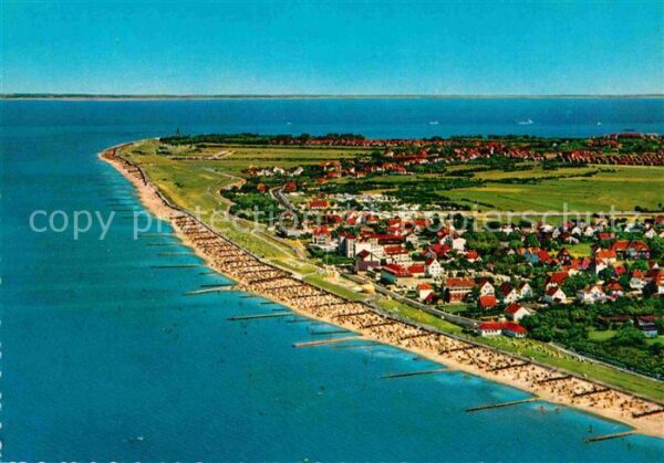 Cuxhaven Duhnen Nordseebad Fliegeraufnahme