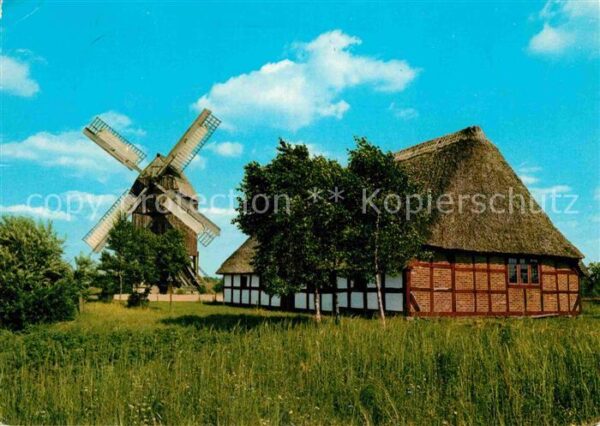 Rammsee Kiel Freilichtmuseum Bockmühle und Haus Stor