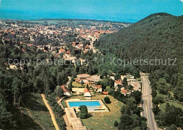 Bad Harzburg Fliegeraufnahme Freibad Juliusbad Kuran
