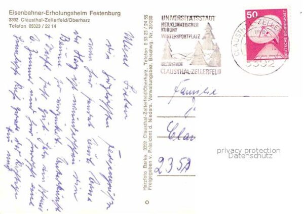 Clausthal-Zellerfeld Fliegeraufnahme Eisenbahner Erholungshe – Bild 2