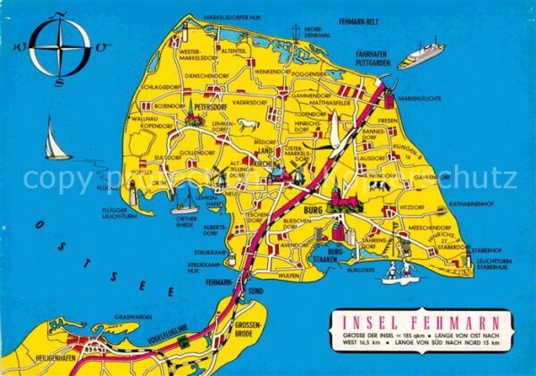 Fehmarn Landkarte