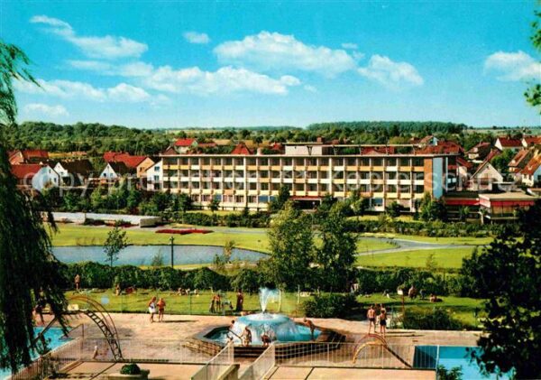 Bad Rappenau Kraichgausanatorium mit Sprudenbrunnen