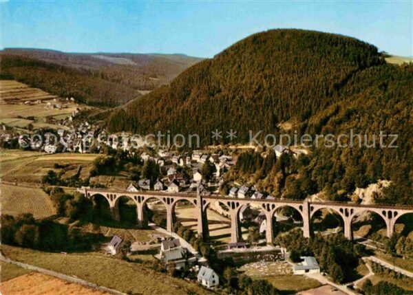 Willingen Sauerland Fliegeraufnahme Eisenbahnviadikt