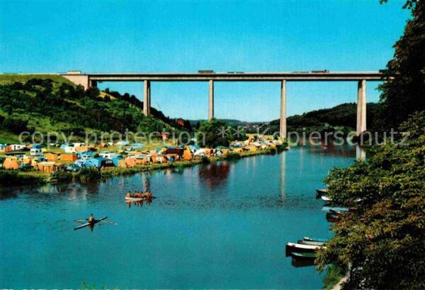 Limburg Lahn Autobahnbrücke Campingplatz