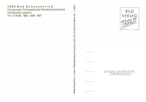 Bad Schussenried Kurklinik am Wald – Bild 2