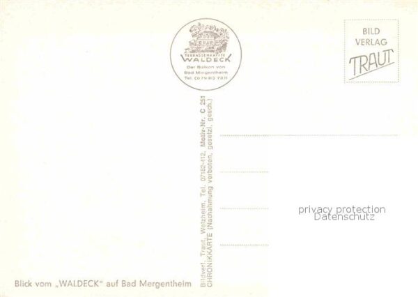 Bad Mergentheim Blick vom Waldeck – Bild 2