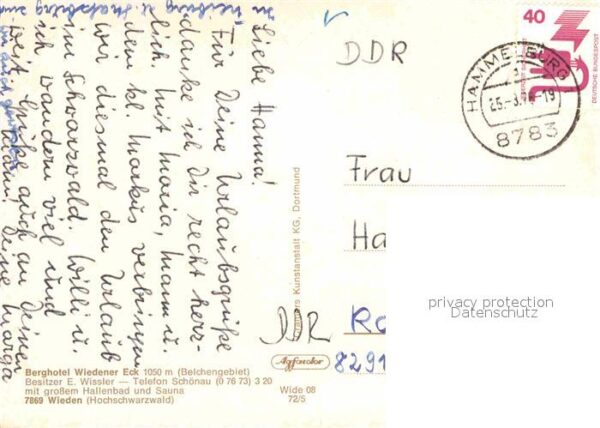 Wieden Schwarzwald Fliegeraufnahme Berghotel Wiedener Eck – Bild 2