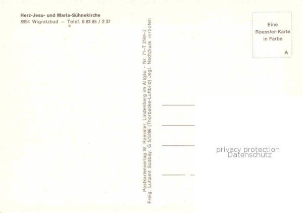 Wigratzbad Fliegeraufnahme Herz Jesu- und Maria Sü – Bild 2