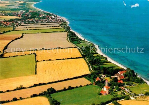 Dahme Ostseebad Fliegeraufnahme mit Leuchtturm