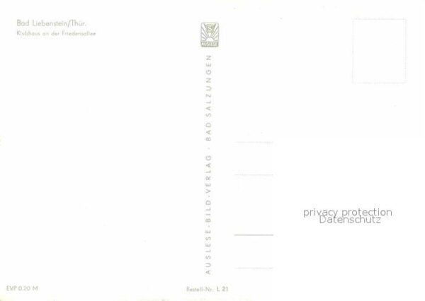 Bad Liebenstein Klubhaus an der Friedensallee – Bild 2