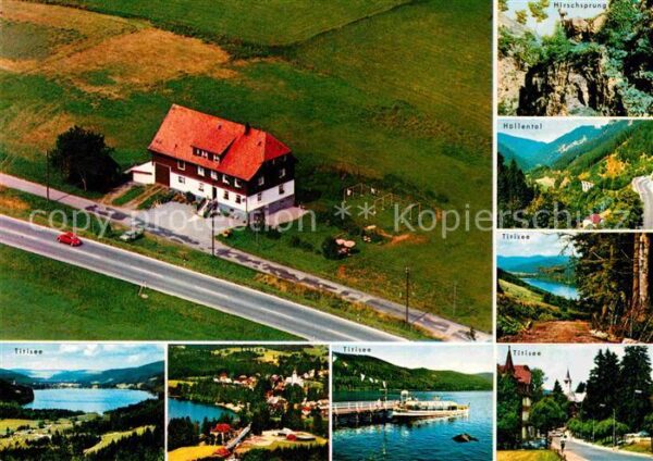 Titisee Fliegeraufnahme Gästehaus Kreuz