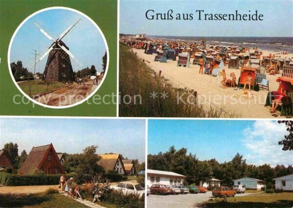 Trassenheide Usedom Finnhütten Windmühle Strand