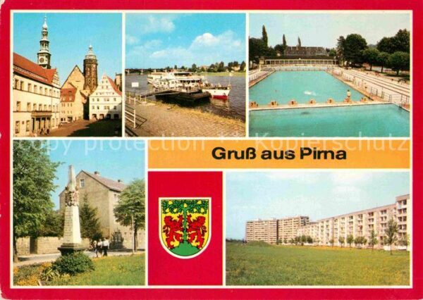 Pirna Markt Rathaus Dampferanlegestelle Geibe