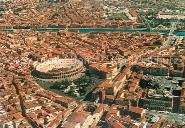 Verona Veneto Fliegeraufnahme