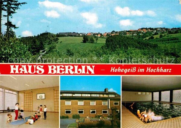 Braunlage Haus Berlin Turnhalle Hallenbad Aussena