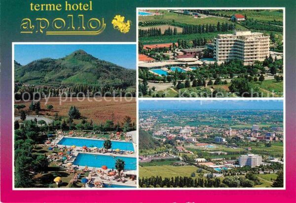Montegrotto Terme Fliegeraufnahme Terme Hotel ApolloSchwi