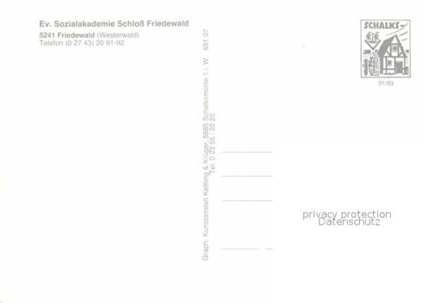 Friedewald Westerwald Evangelische Sozialakademie Schloss – Bild 2