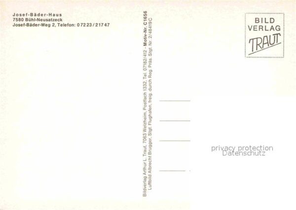 Neusatzeck Fliegeraufnahme Josef Bäder Haus – Bild 2