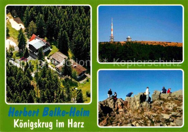 Koenigskrug Harz Fliegeraufnahme Schullandheim Brocken B