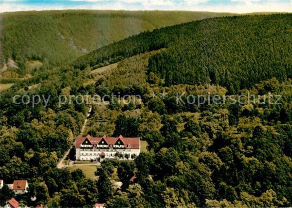 Karlshafen Bad Fliegeraufnahme Eisenbahner Erholungshe