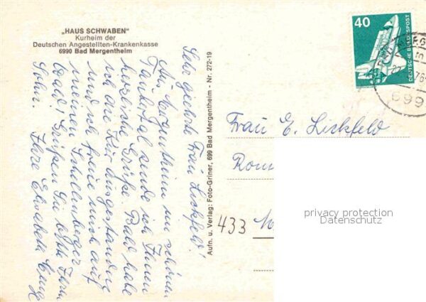 Bad Mergentheim Fliegeraufnahme Haus Schwaben – Bild 2
