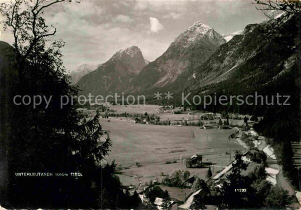 Unterleutasch Blicks in Tal Alpenpanorama