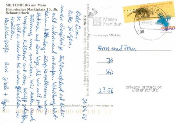 Miltenberg Main Historischer Marktplatz 15. Jhdt. Fachw – Bild 2