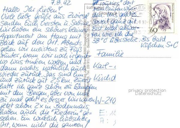 Zwiesel Niederbayern Panorama Partie am Fluss Innenstadt Bli – Bild 2
