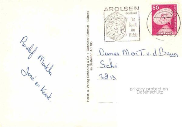 Bad Arolsen Schloss Schlosstrasse Kirche Fliegerauf – Bild 2