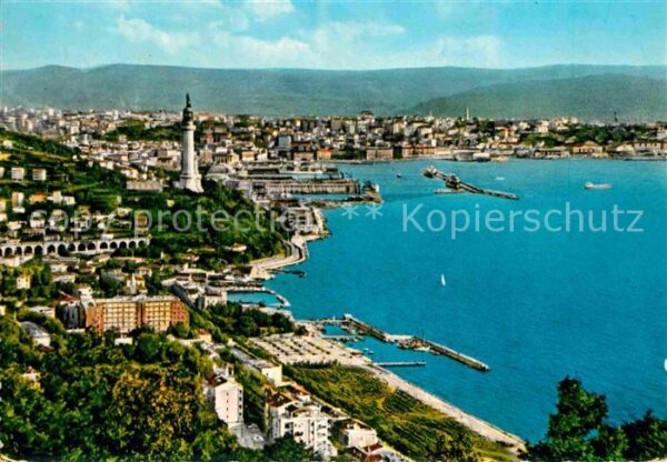 Trieste Panorama Hafen Küste