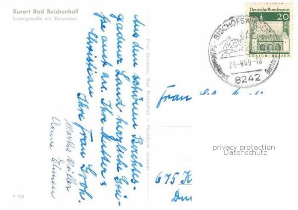 Bad Reichenhall Ludwigstrasse mit Reiteralpe Berchtesga – Bild 2