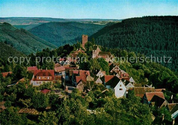 Zavelstein Gesamtansicht Kleinste Stadt Württember
