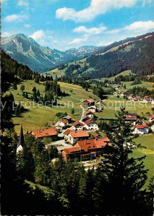 Unterjoch Panorama Blick zum Spiesser Allgäuer Al